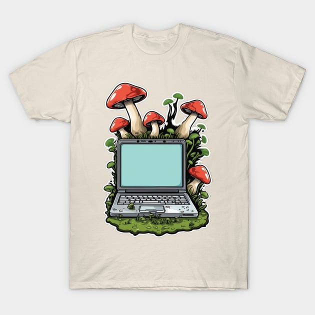 Back to the Earth: The Laptop T-Shirt by Sieve's Weave's